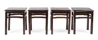 Appraisal: A Set of Four Rosewood Chairs Height of each x