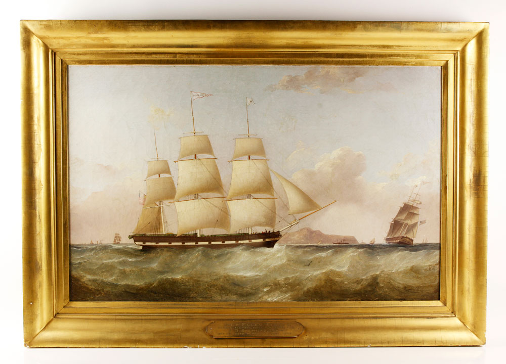 Appraisal: - Ship Ellen Brooks O C Attributed to Samuel Walters