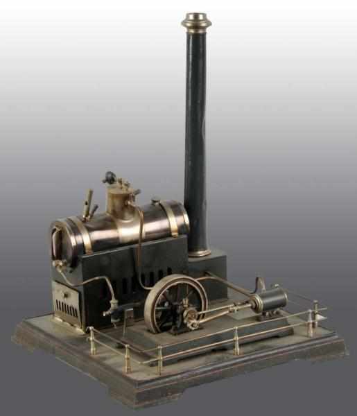 Appraisal: Schoenner Horizontal Steam Engine Description Engine includes a waterglass whistle