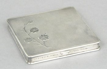 Appraisal: A Jensen Hejl Sterling Silver Compact A Jensen Hejl sterling