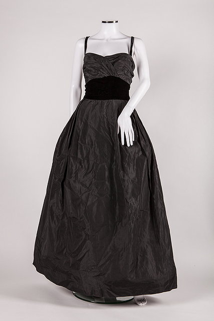 Appraisal: A s 'Susan Small of London' black evening dress with