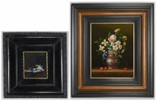 Appraisal: European O B Still Lifes st item Imre Giszinger Austria