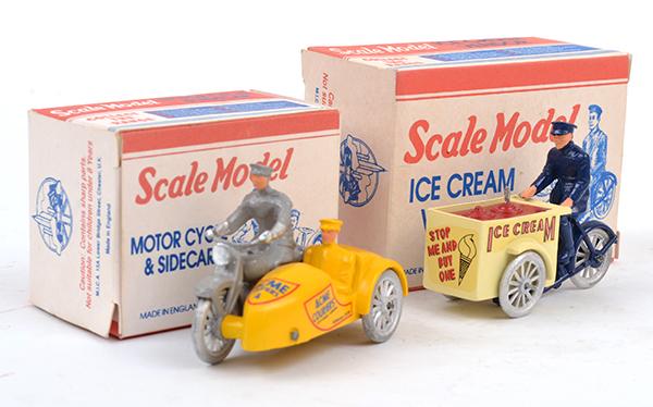 Appraisal: TWO LIMITED EDITION MICA RE-ISSUE DIECAST MODELS INCLUDING MOTOR CYCLE