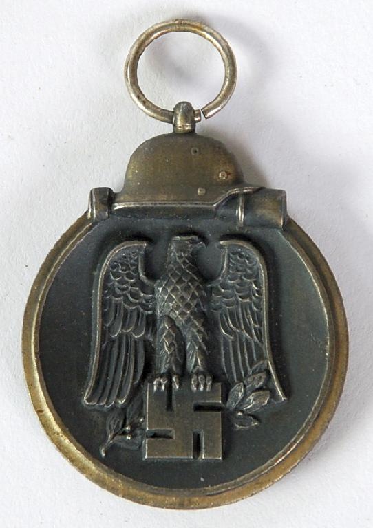 Appraisal: WORLD WAR II GERMAN PENDANT MEDAL inscribed verso 'Winterschlacht Imosten