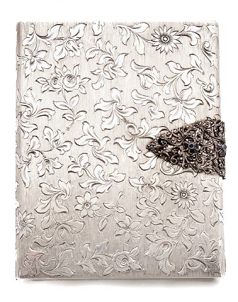 Appraisal: An Italian standard silver minaudiere Of rectangular form engraved with