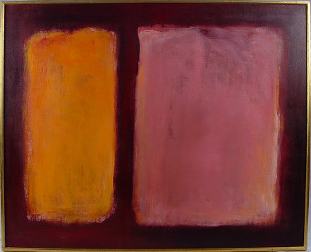 Appraisal: LARGE ABSTRACT PAINTING LIKE ROTHKO Oil C '' x ''