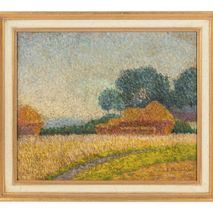 Appraisal: Artist Unknown French School th th Century Landscape oil on