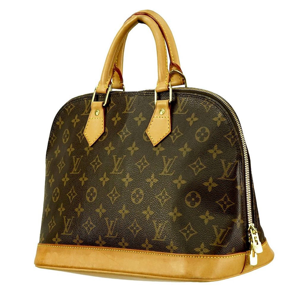 Appraisal: Louis Vuitton Brown Canvas Monogram Alma PM Louis Vuitton Brown