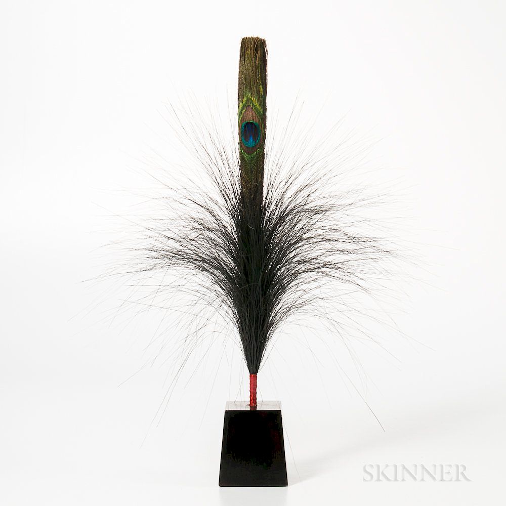 Appraisal: Peacock Feather for Hat Adornment Peacock Feather for Hat Adornment