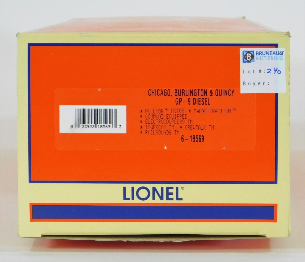 Appraisal: LIONEL CHICAGO BURLINGTON QUINCY GP- DIESEL TRAIN United States ContemporaryO