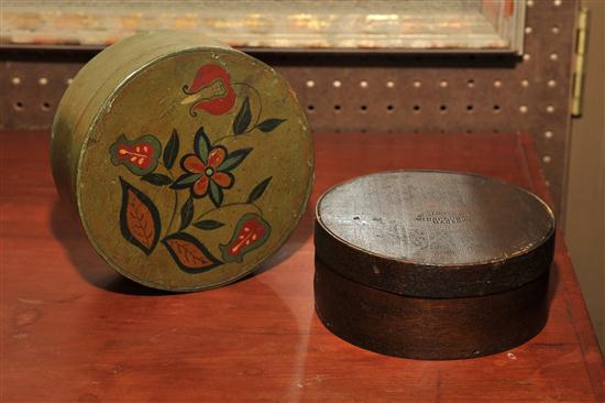 Appraisal: TWO BENTWOOD PANTRY BOXES American late th century Murdock and