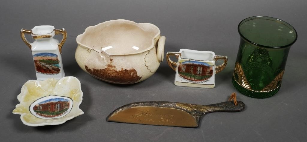 Appraisal: Here are different souvenir collectible pieces all from Tampa Florida's