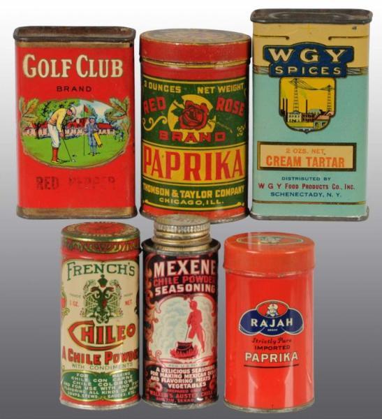 Appraisal: Lot of Spice Tins Description Grouping includes one rare tin