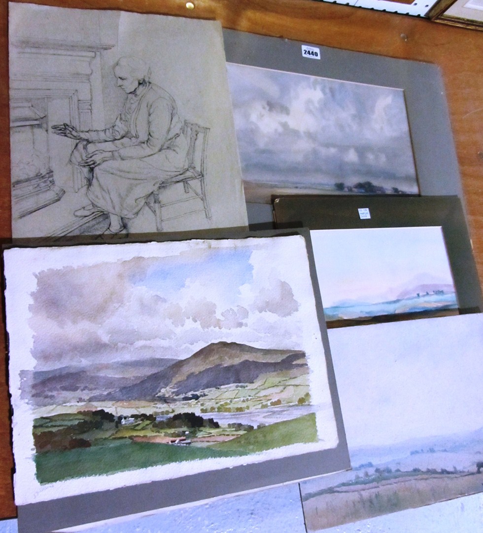 Appraisal: Walter Donne A group of four watercolour landscapes all unframed