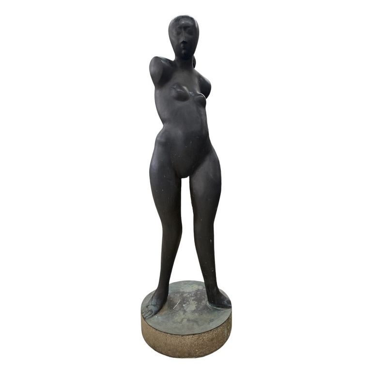 Appraisal: Life Size Nude Bronze Women Life Size Nude Bronze Women