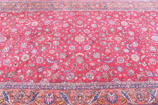 Appraisal: PERSIAN MASHAD RUG - App ft x ft