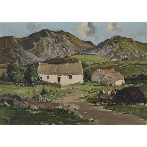 Appraisal: Rowland Hill - COTTAGES PEAL BUNBEG COUNTY DONEGAL Irish Oil