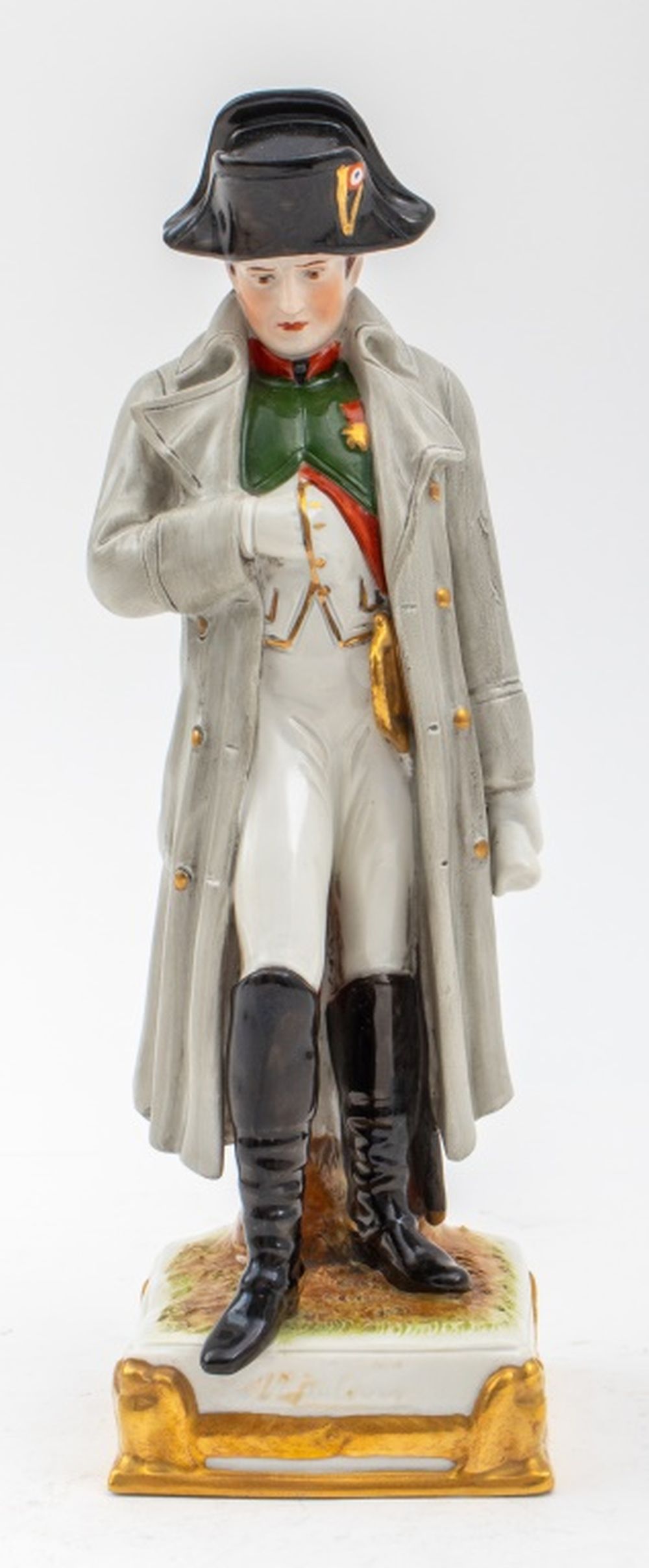 Appraisal: GERMAN SCHEIBE-ALSBACH FIGURINE OF NAPOLEON C German Scheibe-Alsbach porcelain figurine