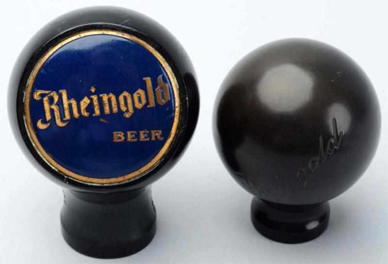 Appraisal: Lot of Rheingold Beer Tap Knobs Includes one round ball