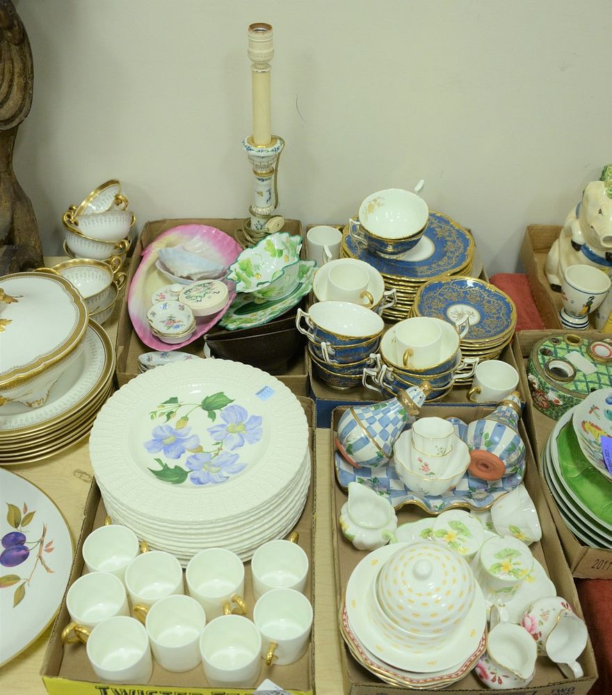 Appraisal: Four Tray Lots to include Coalport and Royal Cauldon King's