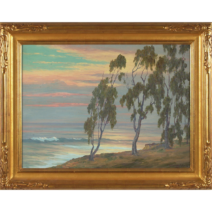 Appraisal: Roi Clarkson Colman Serenity La Jolla oil on canvas