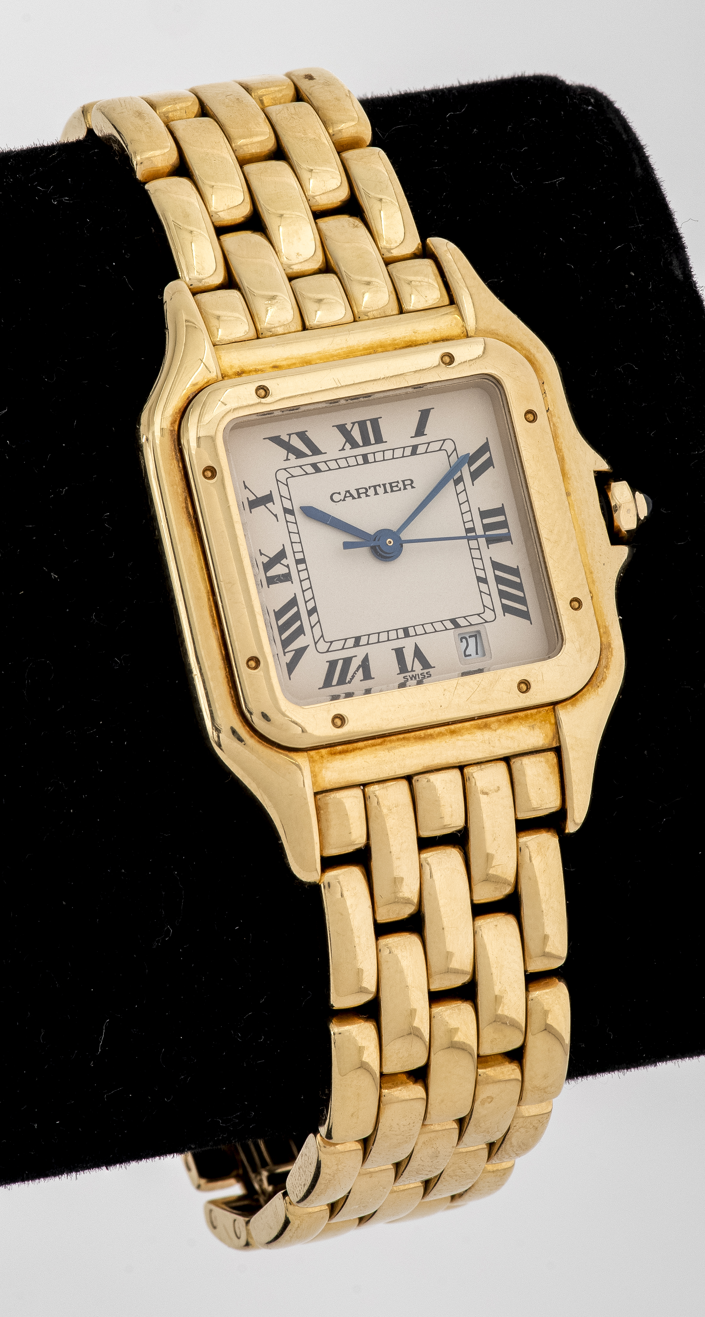 Appraisal: CARTIER PANTHERE K YELLOW GOLD LADIES WATCH Cartier Panthere K