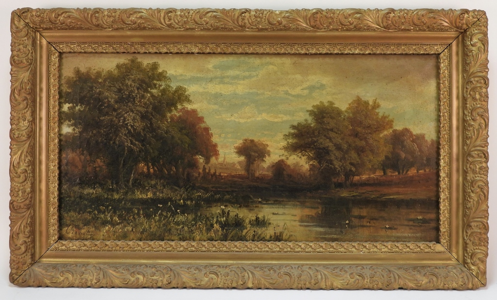 Appraisal: WILLIAM CHANDLER IMPRESSIONIST LANDSCAPE PAINTING New York New Jersey -