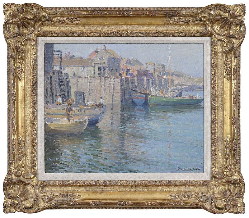 Appraisal: Nicola D'Ascenzo Italian America Rockport Cape Ann signed lower right