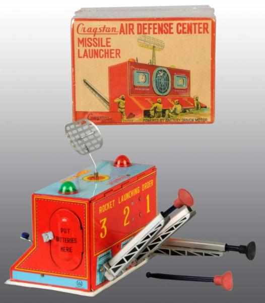 Appraisal: Tin Cragstan Air Defense Center Battery-Op Toy Description Japanese Working