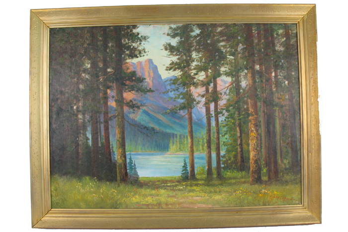 Appraisal: HARRY LEONARD LOPP OIL ON CANVAS Somers Montana - Summer