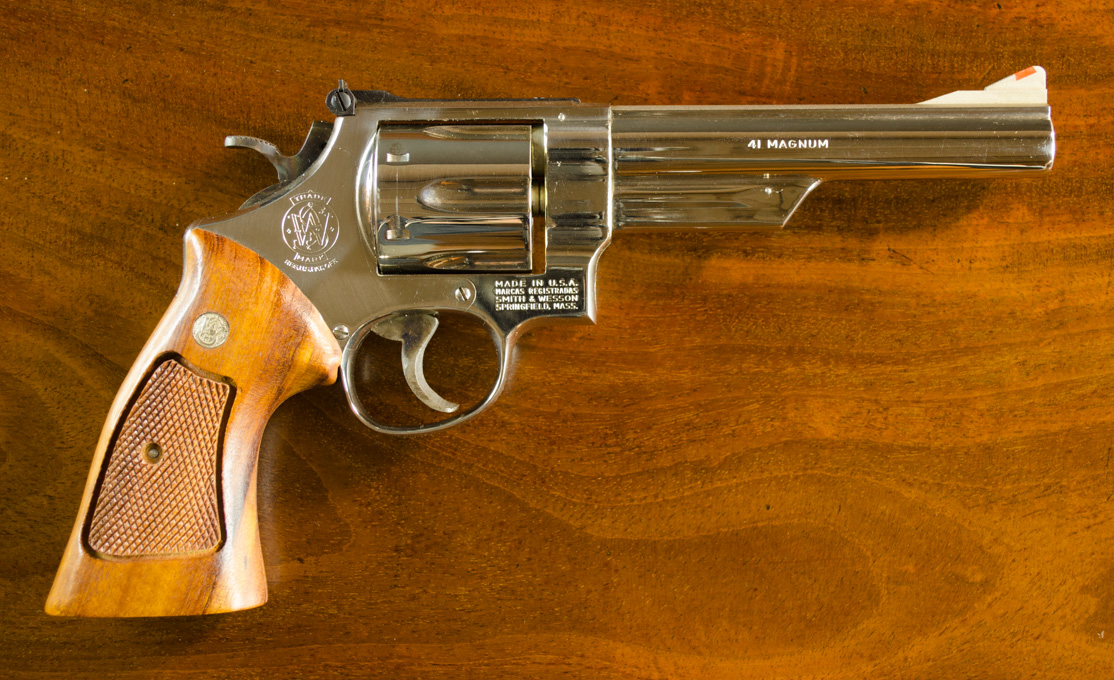 Appraisal: SMITH WESSON MODEL DOUBLE ACTION REVOLVER magnum caliber barrel nickel