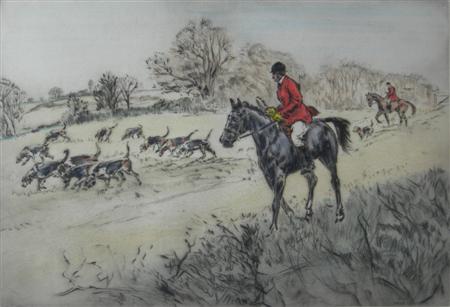 Appraisal: HENRY WILKINSON BRITISH TH TH CENTURY SETTING OFF Etching in