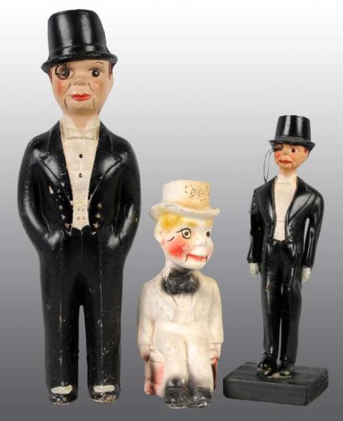 Appraisal: Lot of Charlie McCarthy Figures Description s Includes one composition