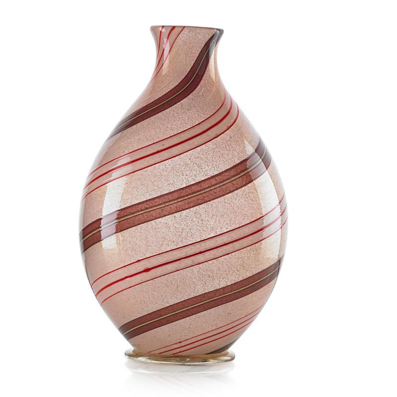 Appraisal: E BAROVIER BAROVIER TOSO Large a spira vase Condition Report