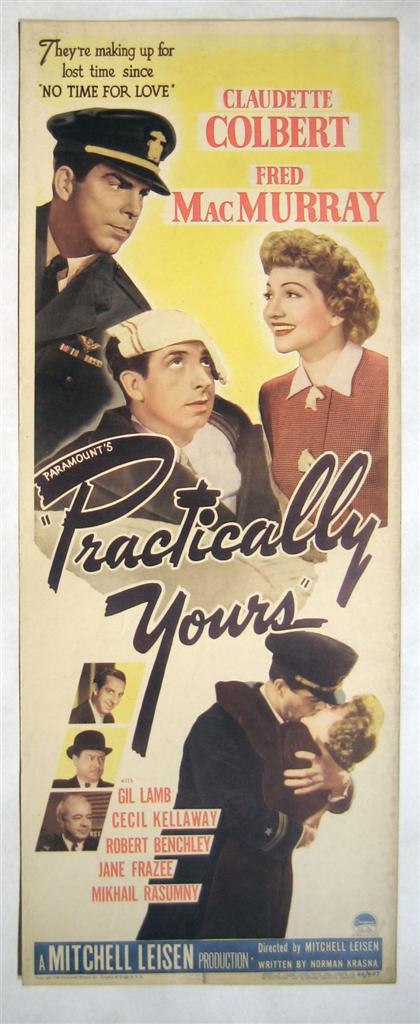 Appraisal: pieces Movie Posters Romantic Other Comedies Practically Yours Paramount Color