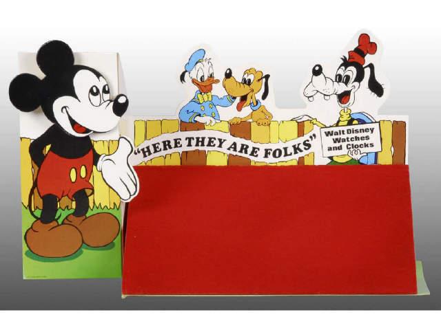 Appraisal: Walt Disney Cardboard Watch Display w Box Description s to