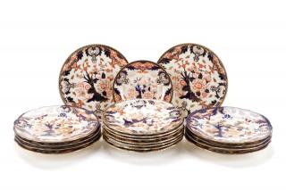 Appraisal: Royal Crown Derby Cobalt Gilt Imari Plates Royal Crown Derby