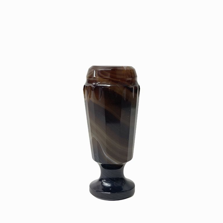 Appraisal: Decorative Polished Brown Agate Stone Decorative Polished Brown Agate Stone