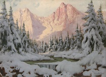 Appraisal: Laszlo Neogrady Hungarian - A Mountainscape Oil on canvas signed