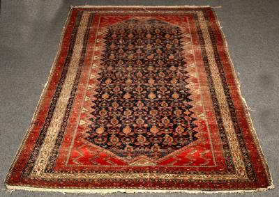 Appraisal: A Serrabend rug North West Persia circa the indigo field