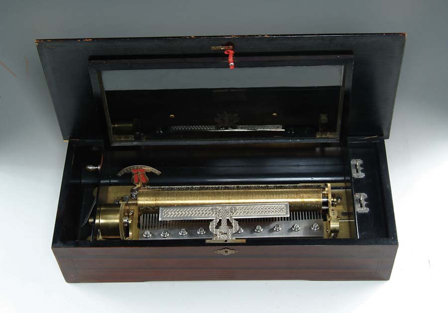 Appraisal: SWISS -TUNE CYLINDER MUSIC BOX Ca This Paillard single comb