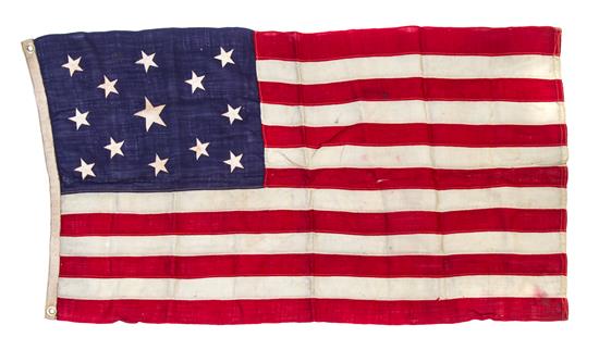 Appraisal: Sale Lot An American Thirteen Star Flag th century or