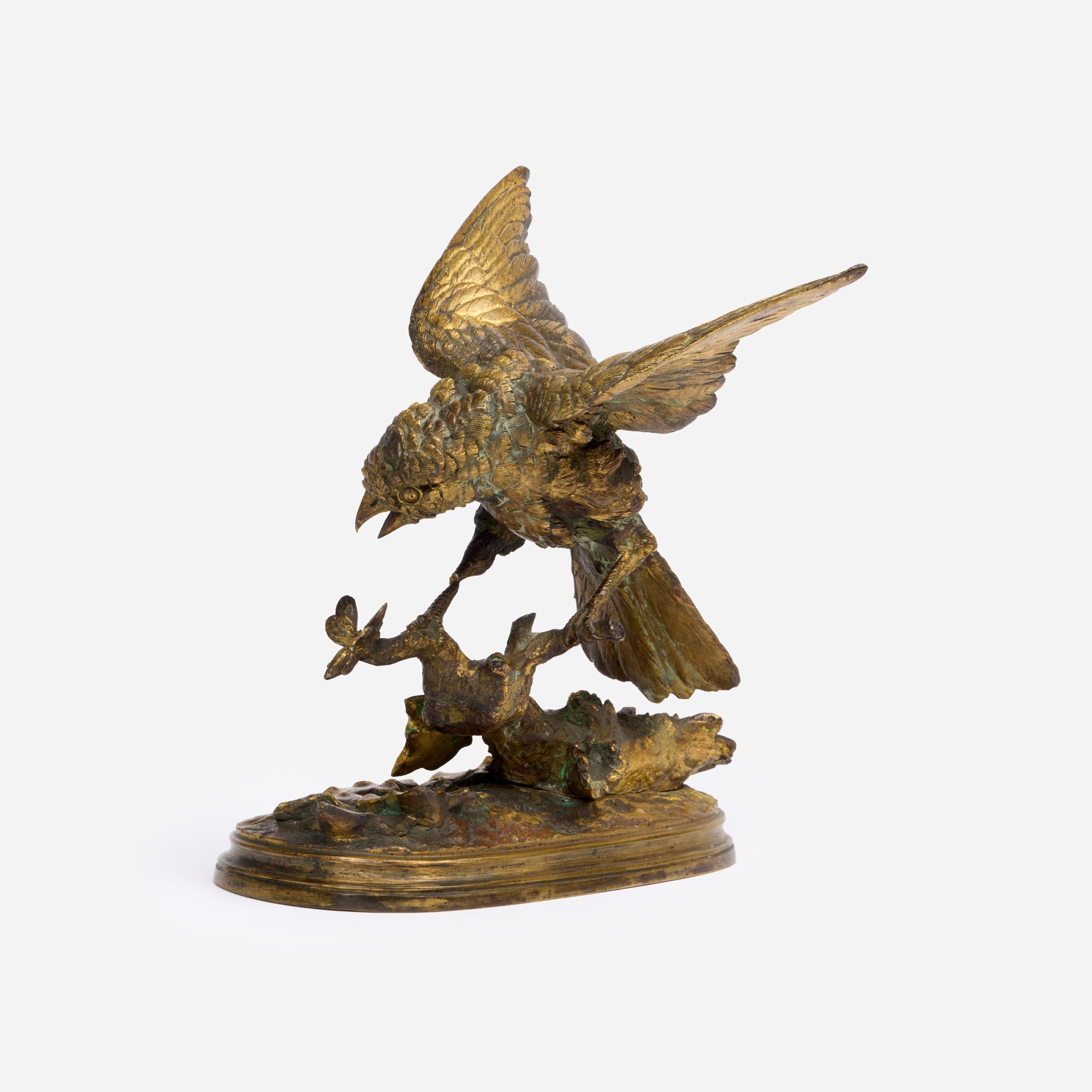 Appraisal: FERDINAND PAUTROT BRONZE SPARROW HEIGHT Ferdinand Pautrot French - Sparrow