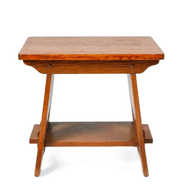 Appraisal: A Limbert oak side table early th century with Limbert