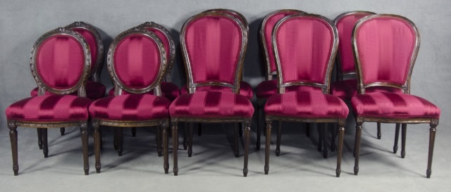 Appraisal: Assembled Suite of Louis XV-Style Carved Chairs th century Consisting