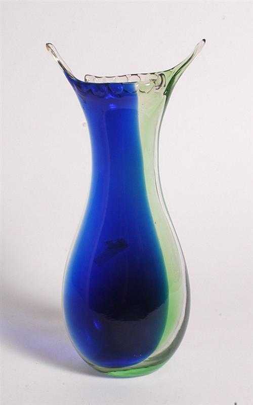 Appraisal: ITALIAN VASE probably Murano circa Glass H cm