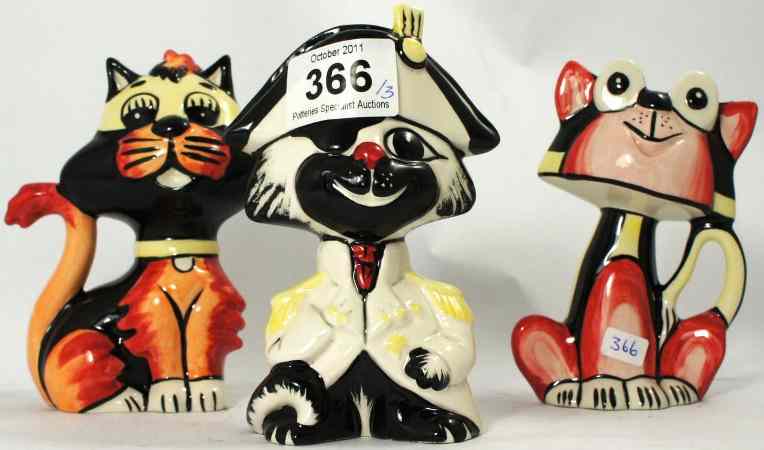 Appraisal: Lorna Bailey Comical Cats in variou Colour