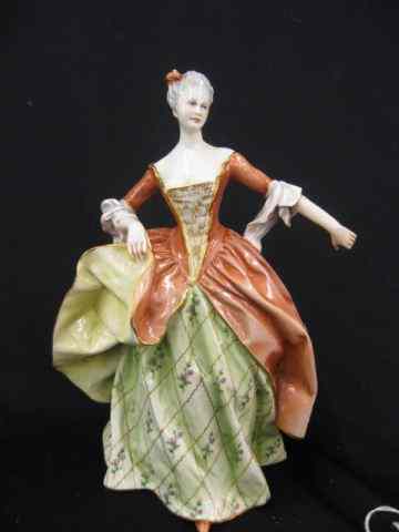 Appraisal: Capodimonte Porcelain Figurine of a Lady fancy dress '' excellent