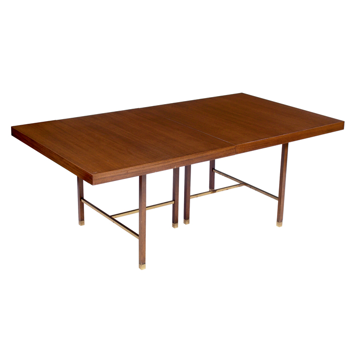 Appraisal: Harvey Probber dining table by Harvey Probber Inc rectangular mahogany