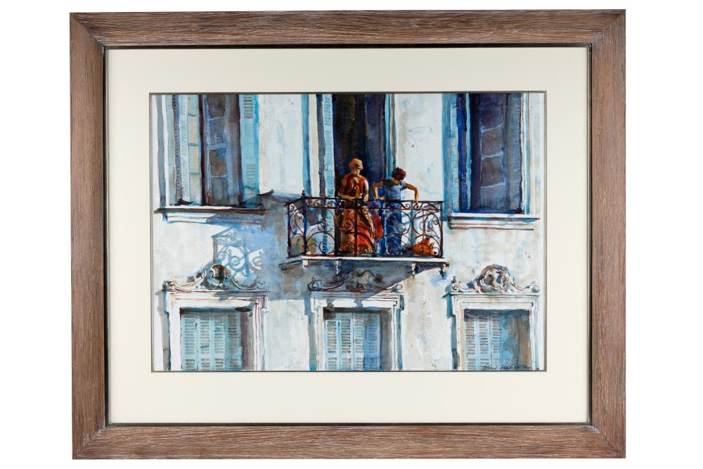 Appraisal: SHIRL GOEDIKE B BALCONY watercolor on paper signed and dated